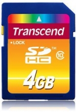 Transcend SDHC 4GB, Class 10