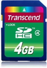Transcend SDHC 4GB, Class 4