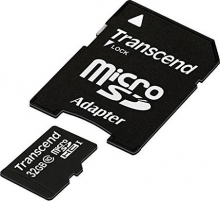Transcend microSDHC 32GB Kit, Class 10