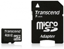 Transcend microSDHC 4GB Kit, Class 10