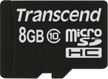 Transcend microSDHC 8GB, Class 10