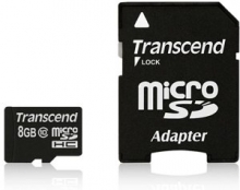 Transcend microSDHC 8GB Kit, Class 10