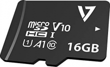 V7 R80 microSDHC 16GB Kit, UHS-I U1, A1, Class 10