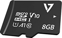 V7 R80 microSDHC 8GB Kit, UHS-I U1, A1, Class 10