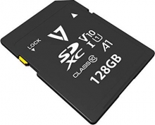 V7 R90/W18 SDXC 128GB, UHS-I U1, A1, Class 10