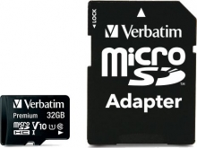 Verbatim Premium 600x R90 microSDHC 32GB Kit, UHS-I U1, Class 10