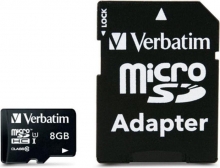 Verbatim microSDHC 8GB Kit, Class 10