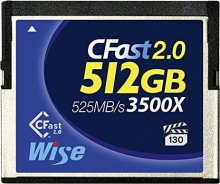 Wise Advanced Blue 3500X R525/W450 CFast 2.0 CompactFlash Card 512GB