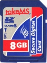 takeMS SDHC 8GB, Class 6