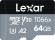 Lexar Professional 1066x Silver Series R160/W70 microSDXC 64GB Kit, UHS-I U3, A2, Class 10