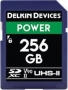 Delkin Power 2000X R300/W250 SDXC 256GB, UHS-II U3, Class 10