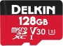 Delkin Select 500X R100/W75 microSDXC 128GB Kit, UHS-I U1, Class 10
