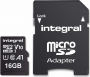 Integral High Speed R100 microSDHC 16GB Kit, UHS-I U1, A1, Class 10