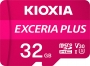 KIOXIA EXCERIA PLUS R98/W65 microSDHC 32GB Kit, UHS-I U3, A1, Class 10