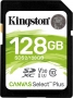 Kingston Canvas Select Plus R100/W85 SDXC 128GB, UHS-I U3, Class 10