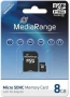 MediaRange R15 microSDHC 8GB Kit, Class 10