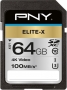 PNY Elite-X R100 SDXC 64GB, UHS-I U3, Class 10