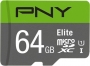 PNY Elite microSDXC 64GB, UHS-I U1, Class 10