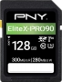 PNY EliteX-PRO 90 R300/W280 SDXC 128GB, UHS-II U3, Class 10