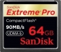 SanDisk Extreme PRO R90/W90 CompactFlash Card 64GB