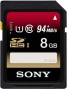Sony SF-UX Series SDHC 8GB, UHS-I, Class 10