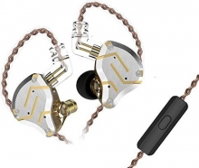 KZ ZS10 Pro with microphone glare gold