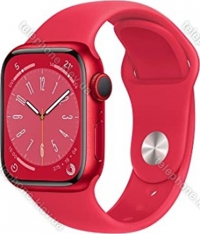 Apple Watch Series 8 (GPS + cellular) 41mm aluminium (PRODUCT)RED with sport wristlet (PRODUCT)RED 