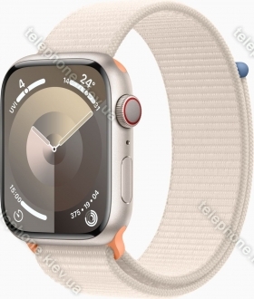 Apple Watch Series 9 (GPS + cellular) 45mm aluminium Polarstern with Sports Loop Polarstern 