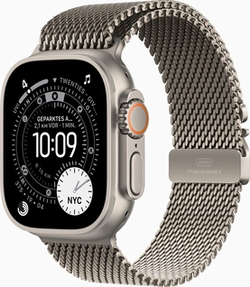 Apple Watch Ultra 3 natural with Milainaise-Wristlet Small natural