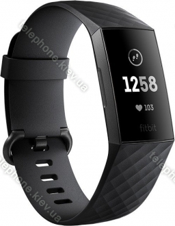 Fitbit Charge 3 activity tracker black/aluminium/graphite grey 