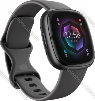 Fitbit scythe 2 activity tracker nachtgrau/aluminium graphite 