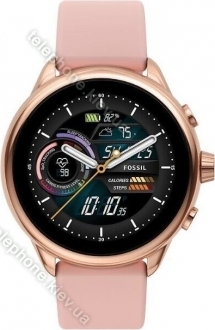 Fossil Gen 6 Smartwatch Wellness Edition Blush Silicone 