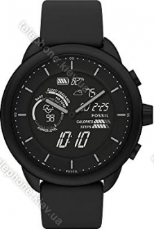 Fossil Gen 6 hybrid Smartwatch Wellness Edition Black Silicone 