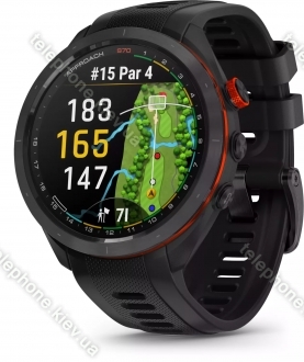 Garmin Approach S70 47mm GPS-golf watch black ceramic/black 