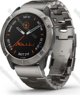 Garmin Fenix 6X Pro solar titanium/vented titanium 