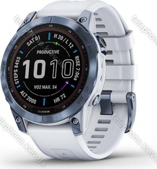 Garmin Fenix 7 Sapphire solar blue dlc titan/whitestone 