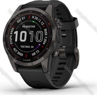 Garmin Fenix 7S Sapphire solar slate grey titan/black 