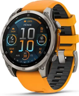 Garmin Fenix 8 47mm Sapphire titanium/spark orange