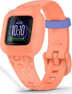 Garmin vivofit jr. 3 activity tracker peach leopard 