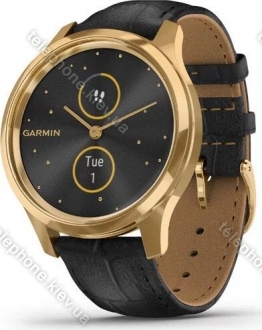 Garmin vivomove Luxe activity tracker black embossed/24k gold 