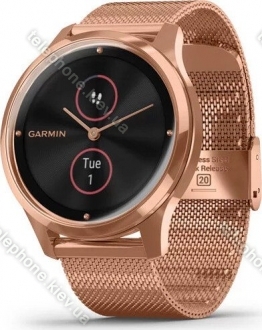 Garmin vivomove Luxe activity tracker rose gold milanese/18k rose gold 