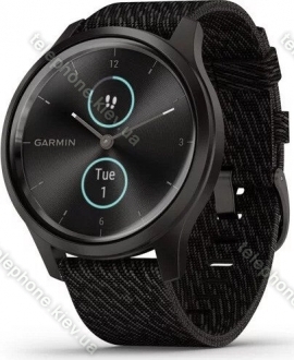 Garmin vivomove Style activity tracker black pepper woven/graphite 