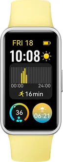 Huawei Band 9 activity tracker yellow