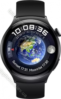 Huawei Watch 4 Black Fluoroelastomer strap 