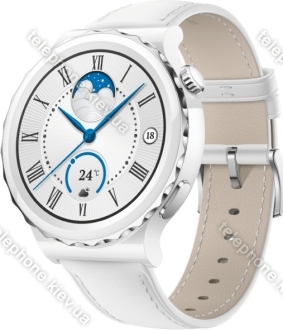 Huawei Watch GT 3 Pro Ceramic 43mm white Leather 