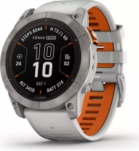 Garmin Fenix 7X Pro Sapphire solar fog gray/titanium 