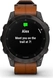Garmin epix 2 Sapphire black titanium/chestnut leather