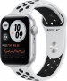 Apple Watch Nike SE (GPS) 44mm silver with sport wristlet platinum/black (MYYH2FD)