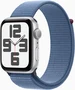 Apple Watch SE (2022) (GPS) 44mm silver with Sports Loop winterblau