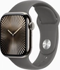 Apple Watch Series 10 (GPS + cellular) 42mm Titan natural with sport wristlet M/L stone grey
